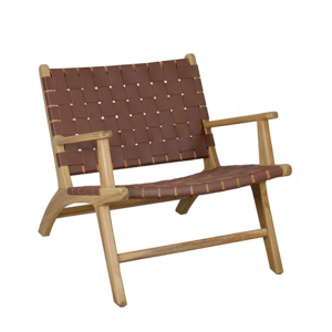 TERRACE LEATHER LOUNGE ARMCHAIR