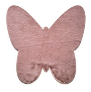 ΧΑΛΙ PUFFY JM7 DARK PINK BUTTERFLY ANTISLIP - 160X160Β  NewPlan