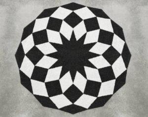 RUG MARQUIS BLACK 200X200 - VONDOM