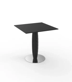 VASES SQUARE TABLE 70X70X74 BLACK - VONDOM