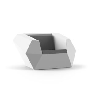 FAZ LOUNGE CHAIR WHITE WITH CUSHION - VONDOM