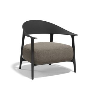 AFRICA LOUNGE CHAIR BLACK - CUSHION CAMEL- VONDOM