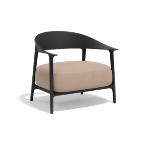 AFRICA LOUNGE CHAIR BLACK / CUSHION CAMEL - VONDOM