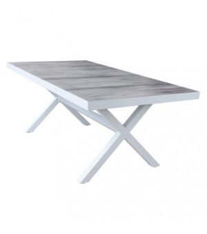 ALUM. DINING TABLE
